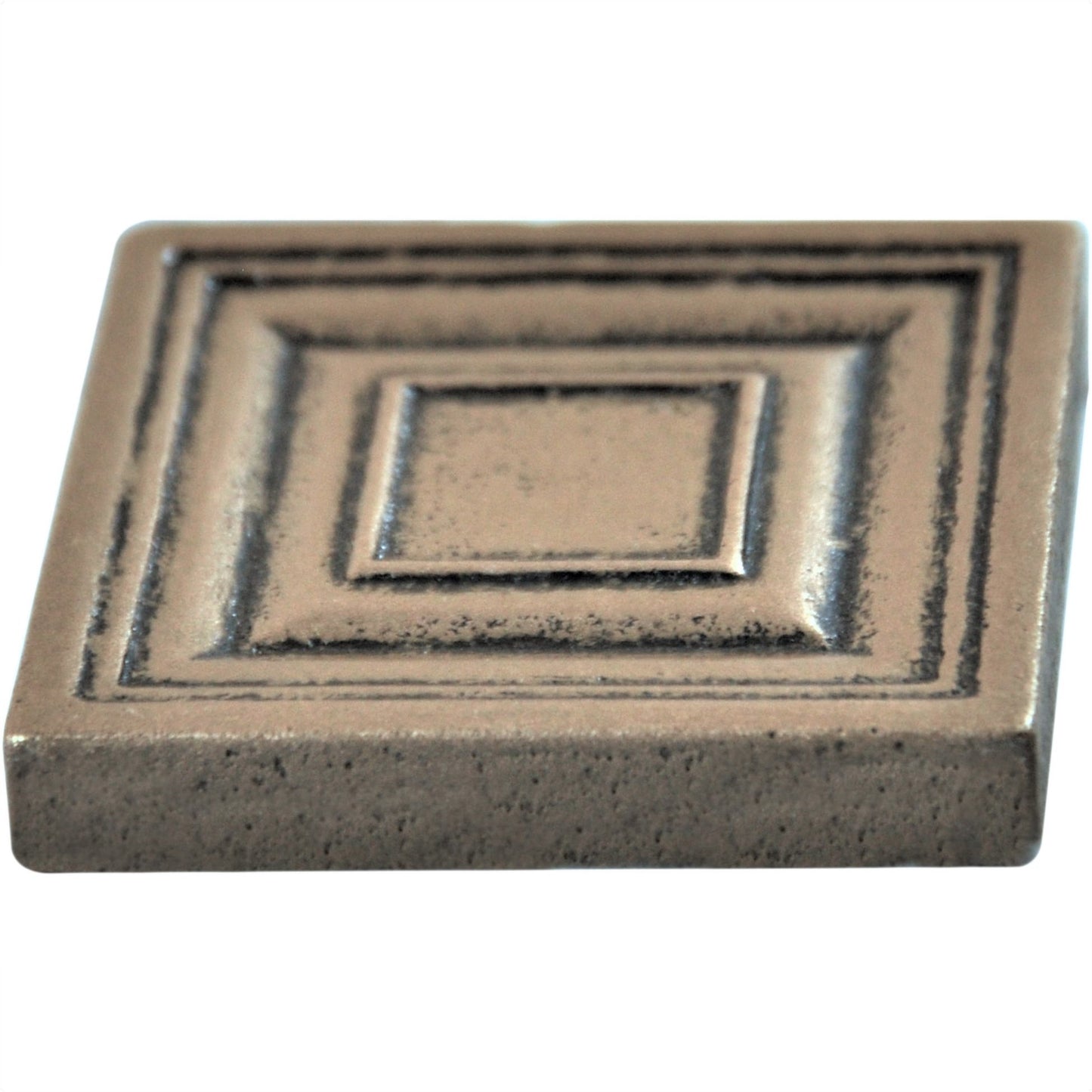 Custom Metal  Insert Tile Bronze  4x4 ( PACK OF 4 PIECE)