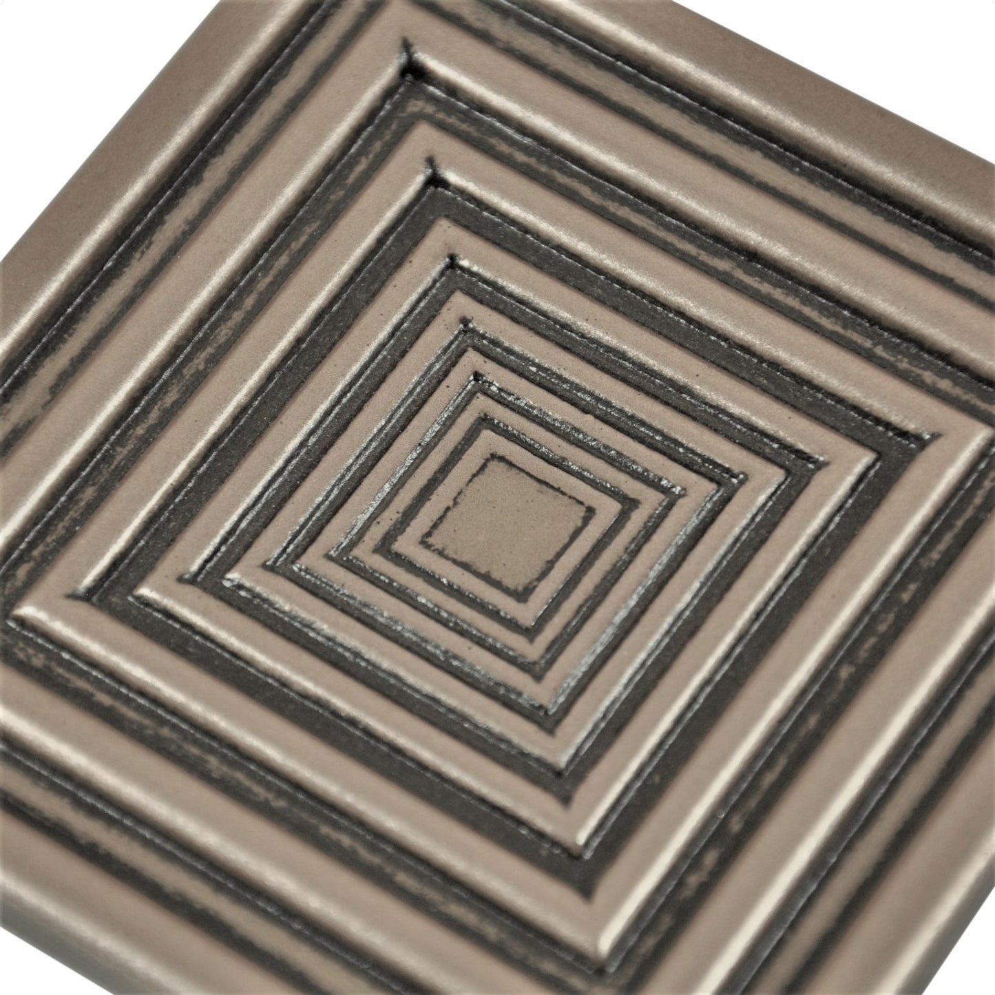 Focus  Metal  Insert Tile Bronze 4x4 ( PACK OF 4 PIECE)