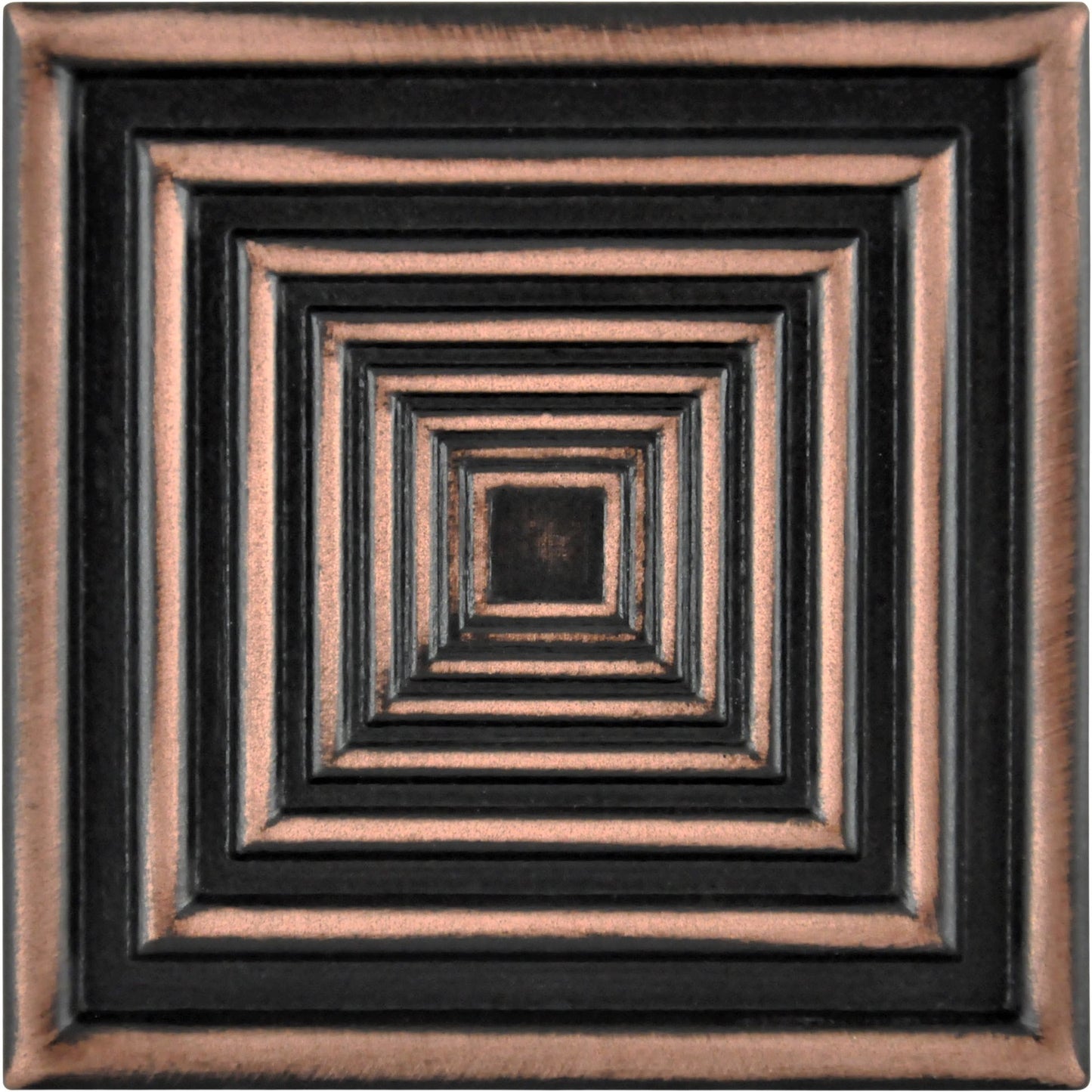 Focus  Metal  Insert Tile Oil Rubbed Bronze 4x4 ( PACK OF 4 PIECE)