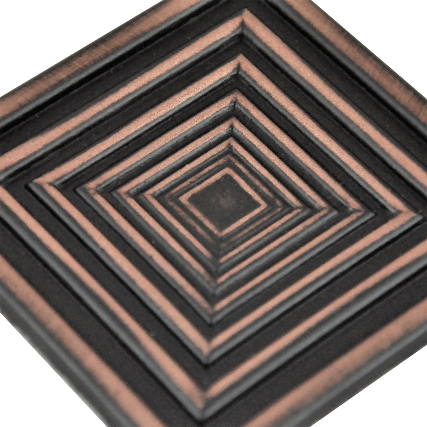 Focus  Metal  Insert Tile Oil Rubbed Bronze 4x4 ( PACK OF 4 PIECE)