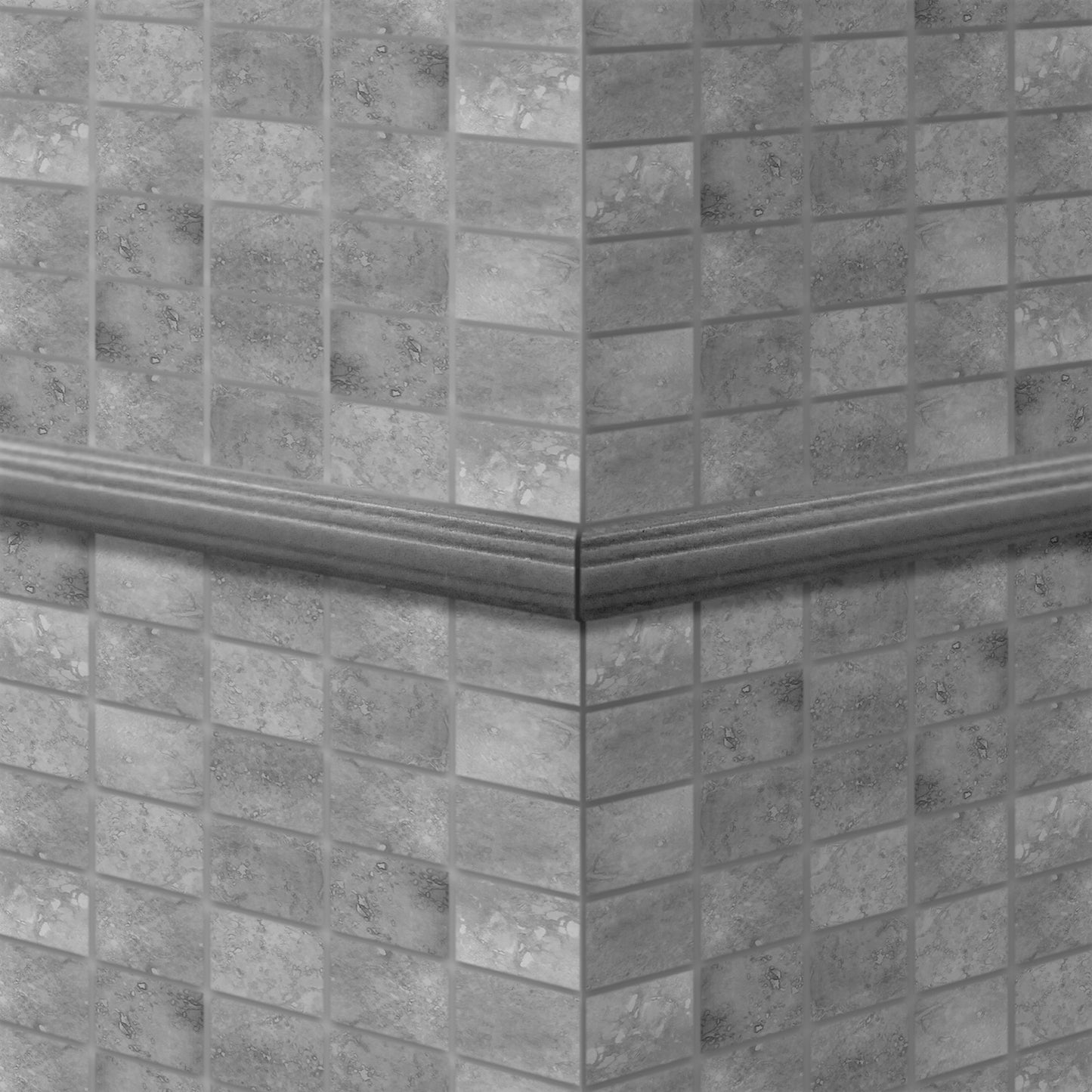 Custom Pewter Nickel 1/2 in. x 12 in. Matte Metal Flat Decorative Pencil Liner Wall Tile Trim (5 Linear Foot / Pack)