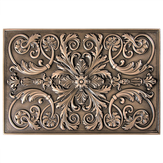 Backsplash Tile for Kitchen and Fireplace Royal 12" x 18" Metal Mural Bronze