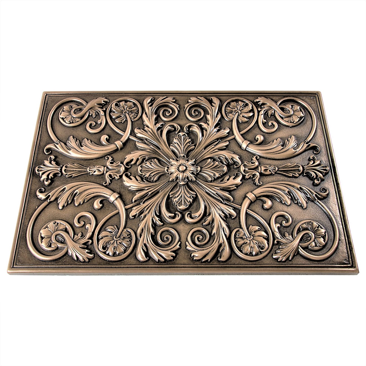 Backsplash Tile for Kitchen and Fireplace Royal 12" x 18" Metal Mural Bronze