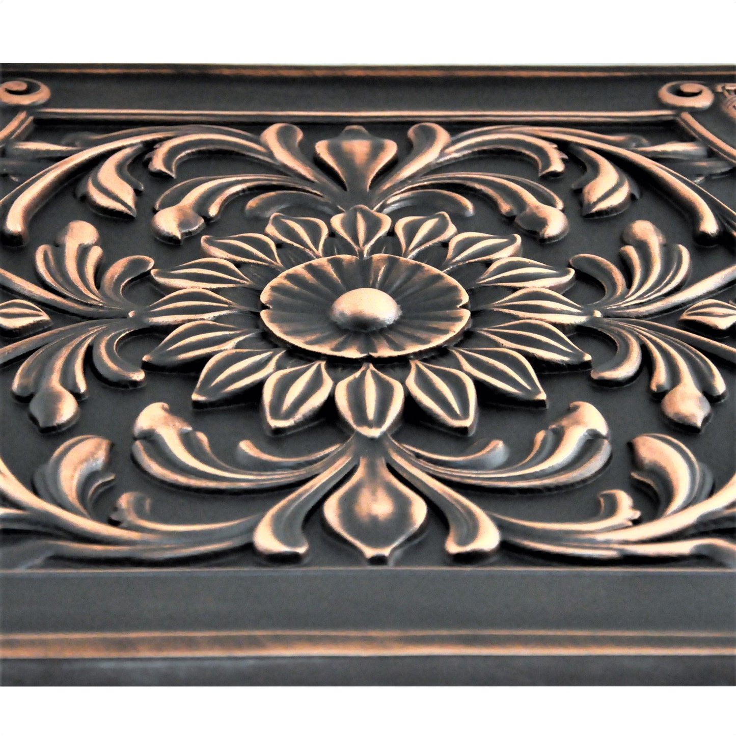 Backsplash Metal Mural Tile Hand Made Plaque Harmony 18"x24" Oil Rubbed Bronze
