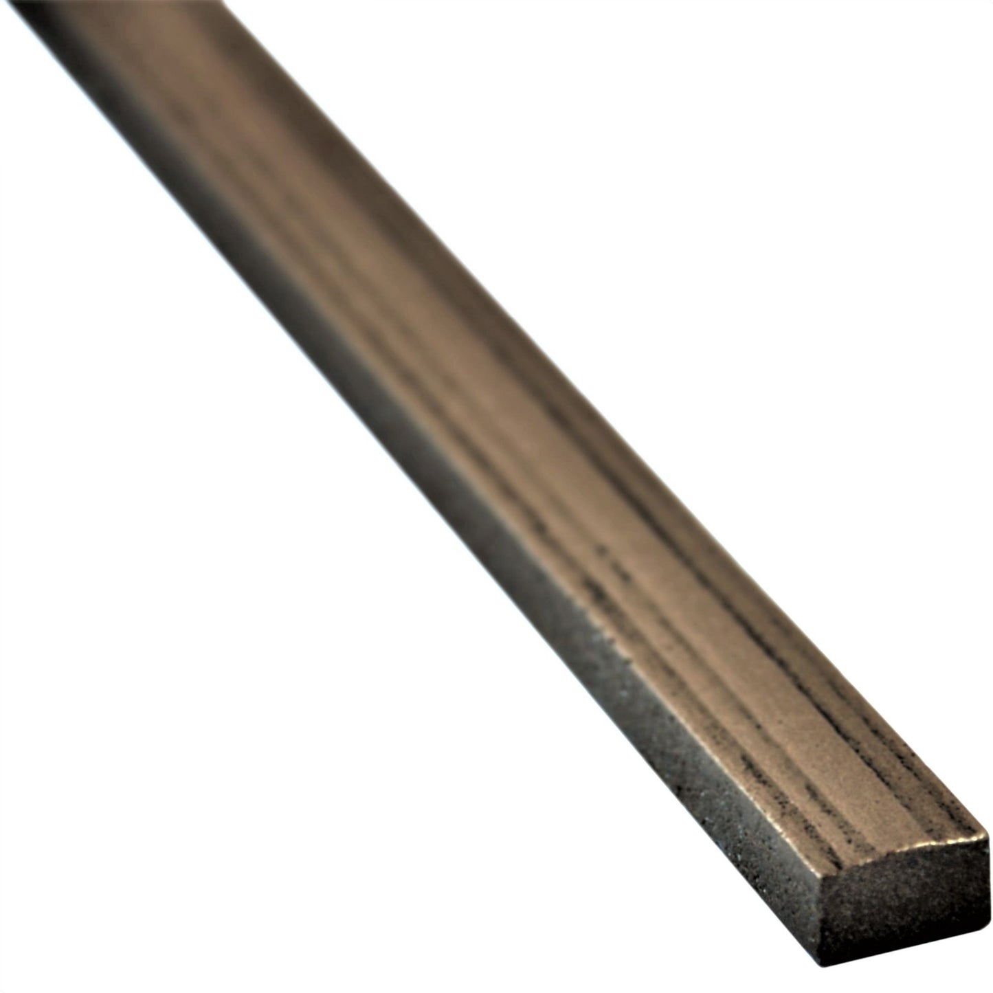 Custom Metal Bronze 1/2 in. x 12 in. Matte Metal Flat Decorative Pencil Liner Wall Tile Trim (5 Linear Foot / Pack)