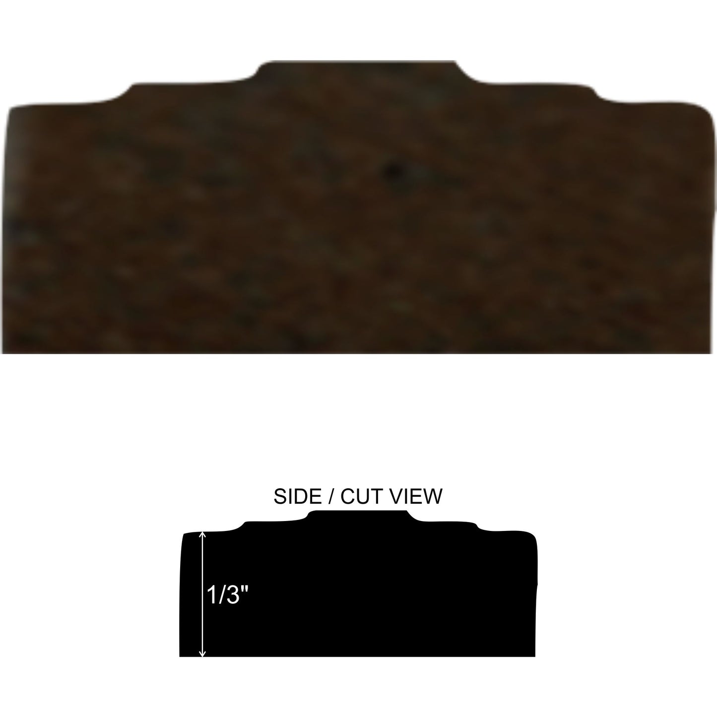 Custom Metal Bronze 1/2 in. x 12 in. Matte Metal Flat Decorative Pencil Liner Wall Tile Trim (5 Linear Foot / Pack)
