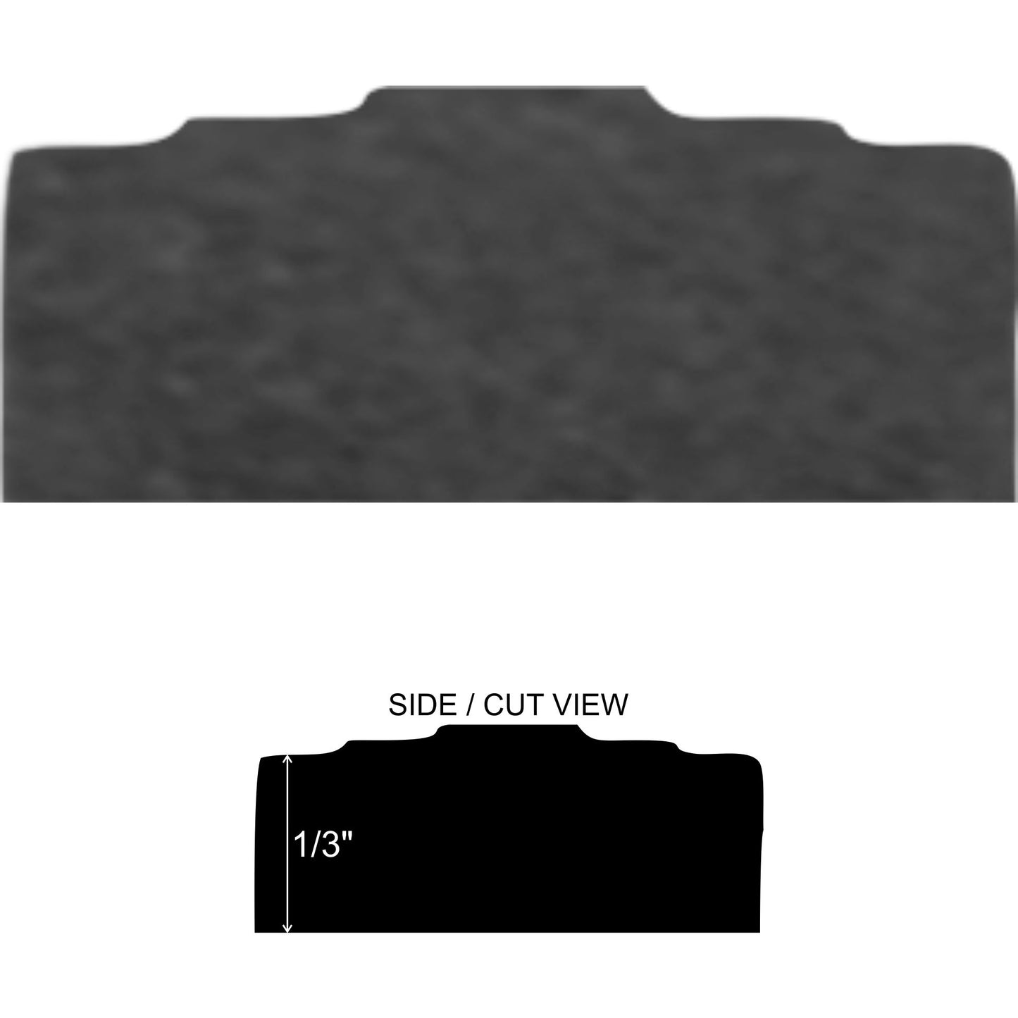 Custom Pewter Nickel 1/2 in. x 12 in. Matte Metal Flat Decorative Pencil Liner Wall Tile Trim (5 Linear Foot / Pack)